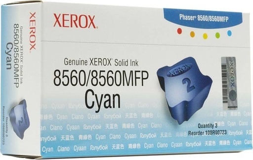 [108R00723] Xerox Colorstix Cyaan 8560 (3 stuks - 3400 Pages)